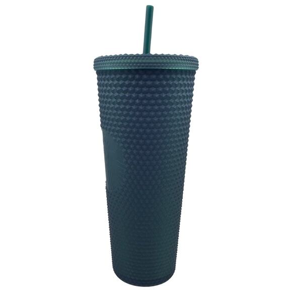 Starbucks NWT Matte Dark Green Studded Tumbler Cold Cup - Venti - 24 fl oz - Picture 2 of 10
